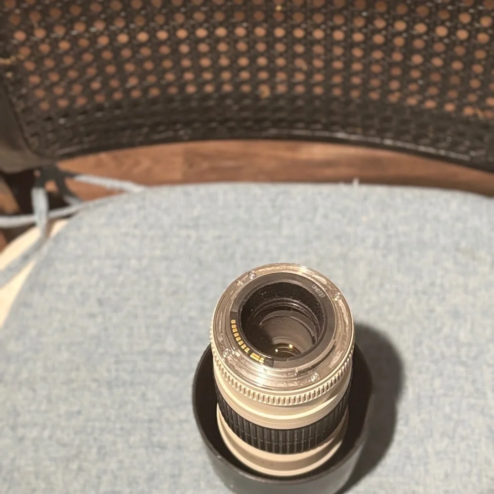 Premium Black and Cream Camera Lens
